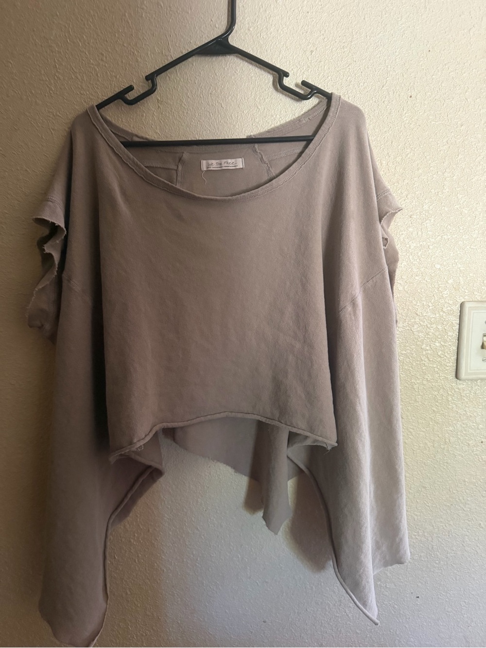 Free People    Taupe Asymmetrical Women’s Top